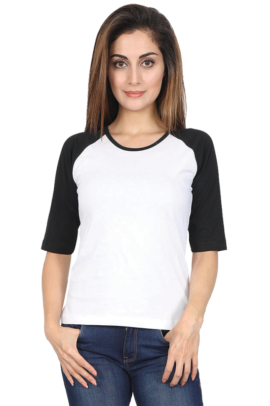 Black and White Raglan Tshirt